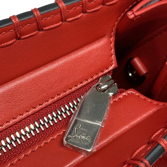 CHRISTIAN LOUBOUTIN Paloma S Mini - Red Leather Suede Handbag 616-042325 - Picture 11 of 15